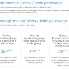 Montaż pieca gazowego - cena, koszt podłączenia i wymiana