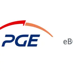 Logo PGE z napisem eBOK. Wszelkie sprawy związane z energią i fakturami za prąd załatwisz przez eBOK.