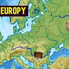 Mapa rzek Europy - Rzeki i ich dorzecza