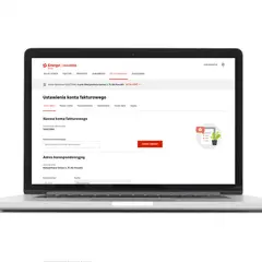 Ustawienia konta fakturowego w systemie energa login. Możliwość edycji nazwy konta i adresu korespondencyjnego.