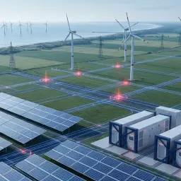 Nowoczesne farmy wiatrowe i panele słoneczne, połączone inteligentną siecią, tworzą przyszłość zielonej energii. Te **produkty OZE** to klucz do zrównoważonego rozwoju.
