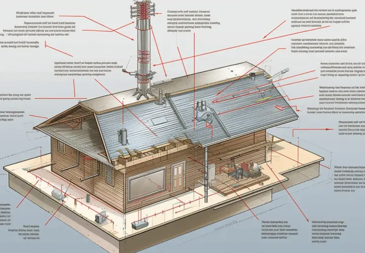 Instalacja odgromowa na dachu - Piorunochron, odgromienie, odgromówka