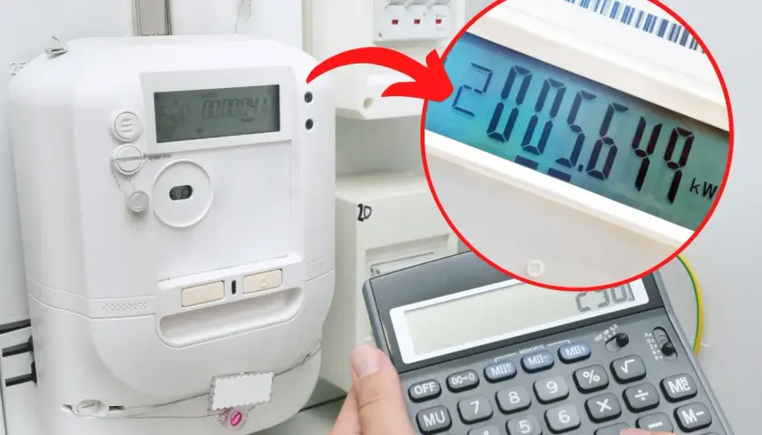 Odczyt licznika Energa: 2005.649 kWh. Kalkulator pokazuje 2300.